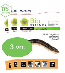 Nematodai ŠIMTAKOJAMS (S. feltia), MAXI pak. (3 x 500mln)